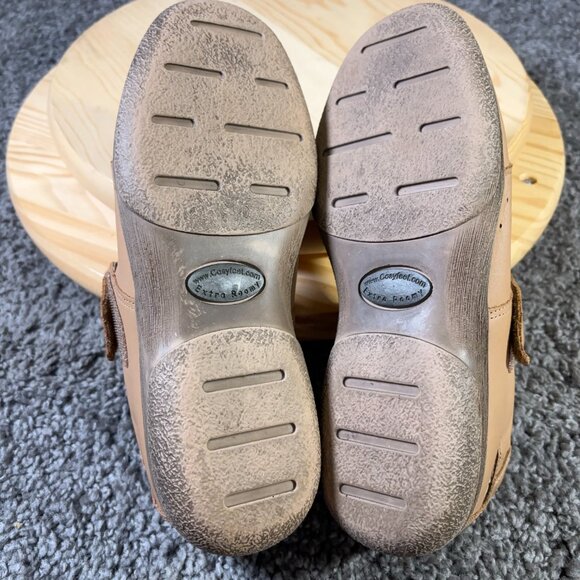 Cosyfeet Shelley Comfort Shoe Womens Size 10 Extra Wide 6E Leather Brown Loafer - Picture 8 of 8